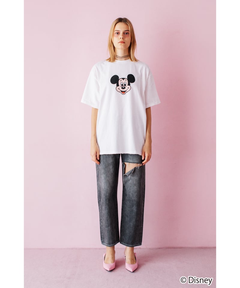 Disney / OVER DYE SS TEE(ミッキー)【WCJ-GC-027WHT01】 Disney / OVER DYE SS TEE(ミッキー)【WCJ-GC-027WHT01】