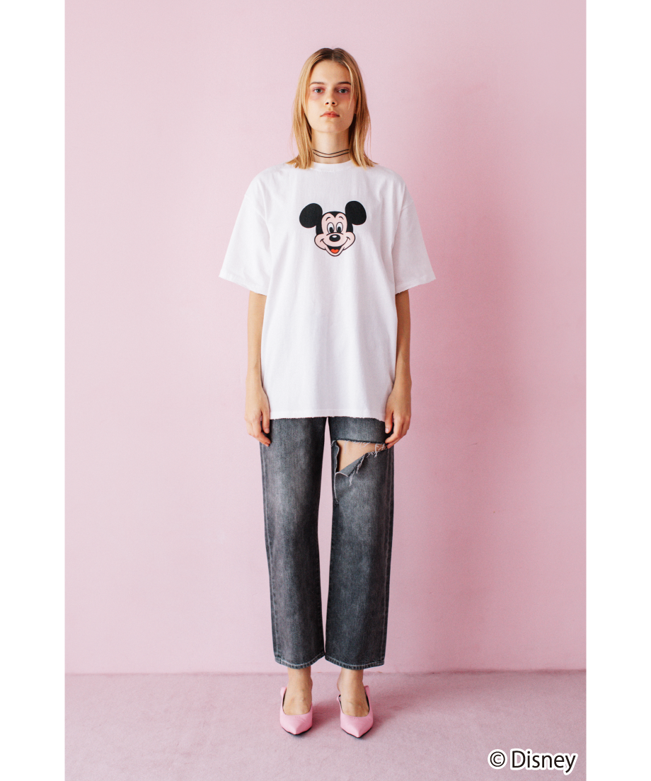 Disney / OVER DYE SS TEE(ミッキー)【WCJ-GC-027WHT01】 Disney / OVER DYE SS TEE(ミッキー)【WCJ-GC-027WHT01】