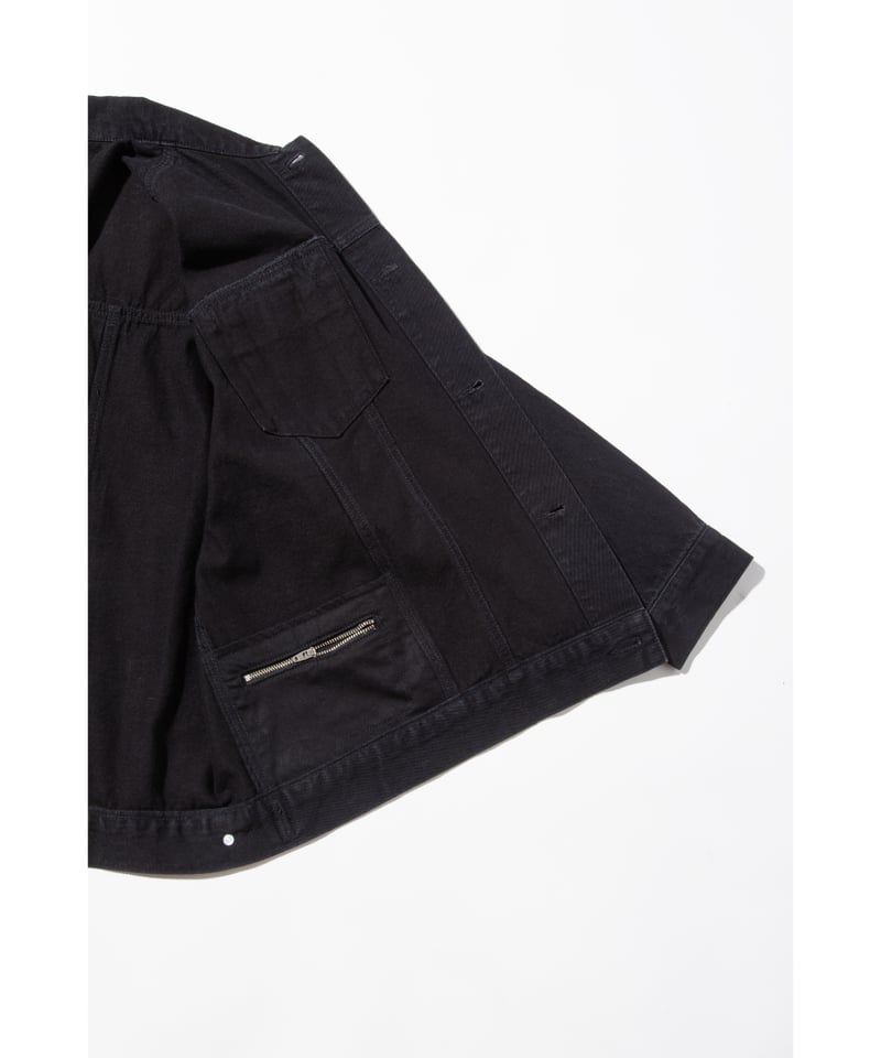 H BEAUTY&YOUTH デニムジャケット ブラック OVY KAJA Japan Black Washed 2nd Type Heavy Oz Denim Jacket | OVY