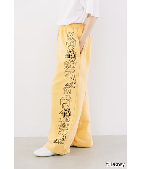 Disney / SWEAT PANTS(プルート)【WCJ-TD-053YEL07】※6月5日以降順次発送予定