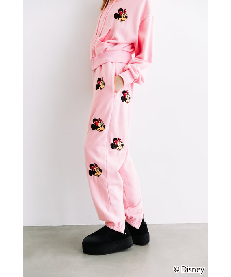 Disney / EMBROIDERY SWEAT PANTS(ミニー)【WCJ-TD-045