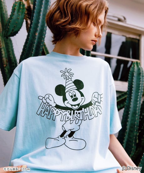 Disney / HAPPY BIRTHDAY TEE(ミッキー)【WCJ-TD-005BLU01】