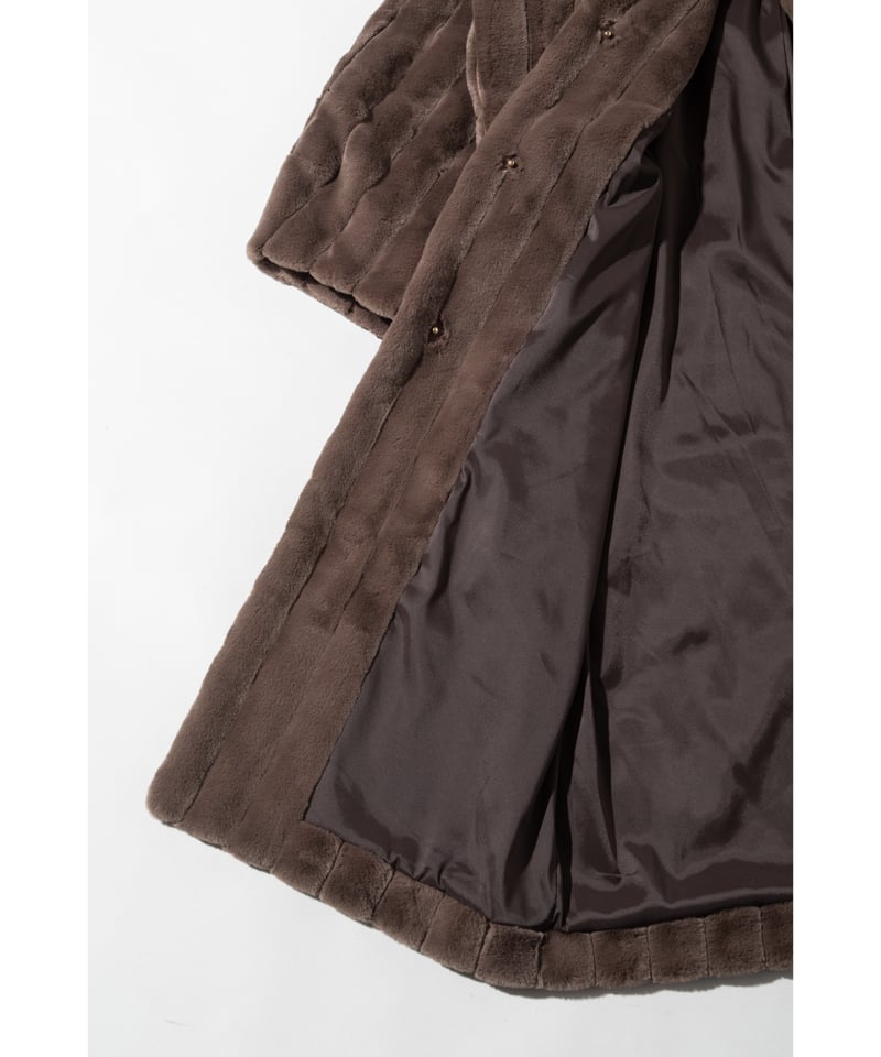 WCJ フェイクファーコート ブラウン フェイクファーコート【WCJ-SP