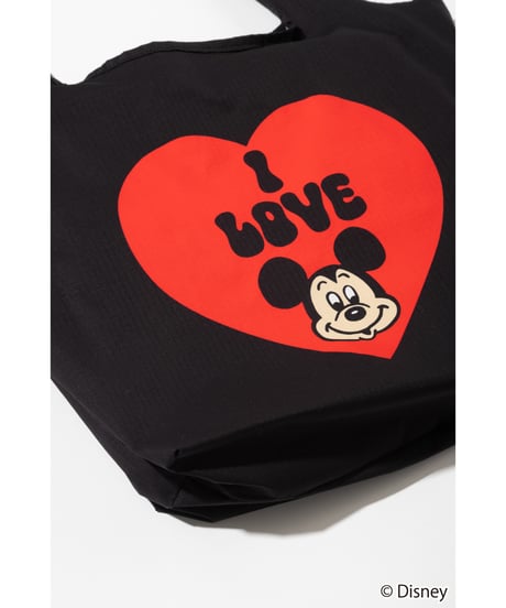 【撥水】Disney / 膨張エコバッグ【WCJ-TD-050BLK】