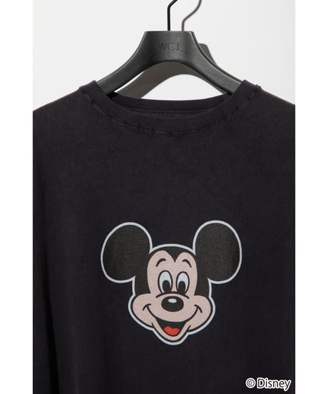 Disney / OVER DYE SS TEE（ミッキー）【WCJ-GC-027BLK01】