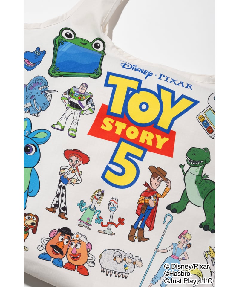 撥水】Disney / TOY STORY 5 / 膨張エコバッグ【WCJ-TD-058WH