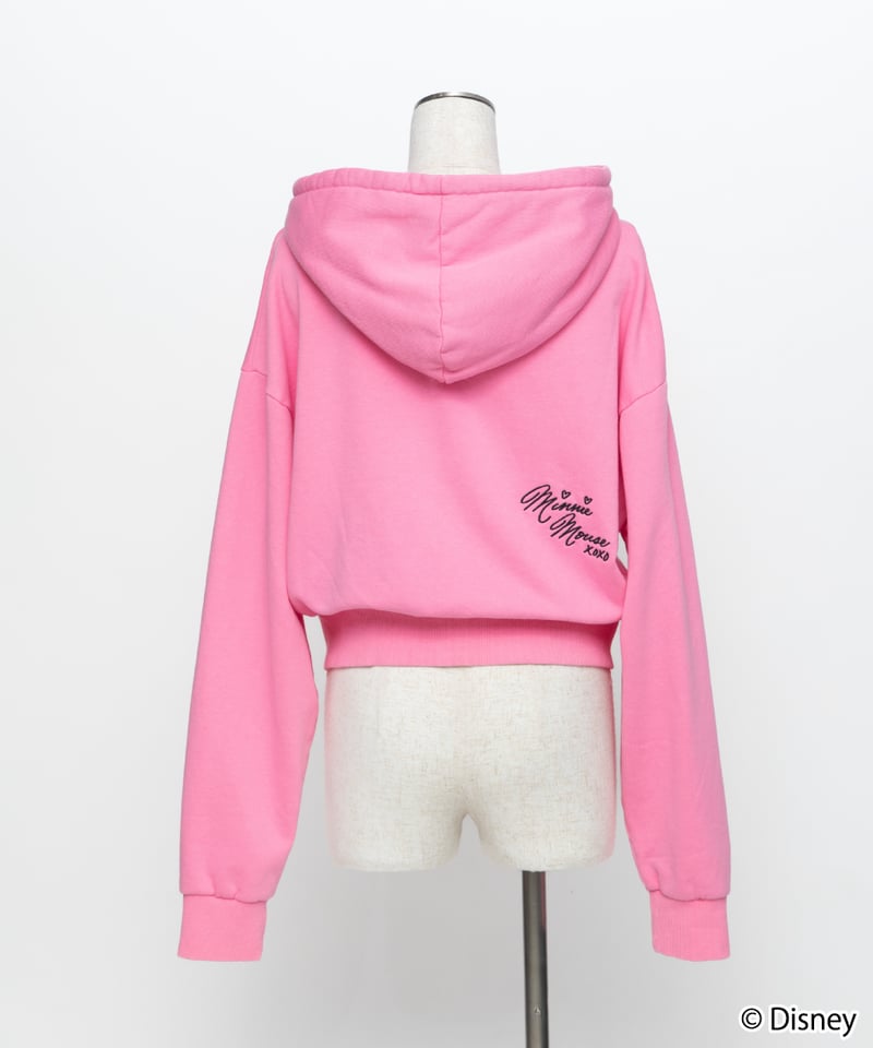 Disney / EMBROIDERY ZIP HOODIE(ミニー)【WCJ-TD-044P