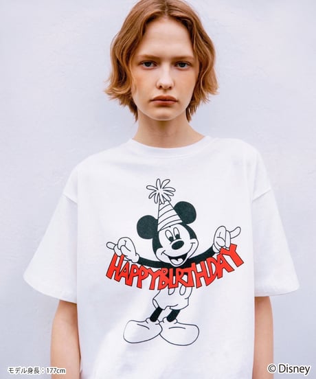 Disney / HAPPY BIRTHDAY TEE(ミッキー)【WCJ-TD-005WHT01】