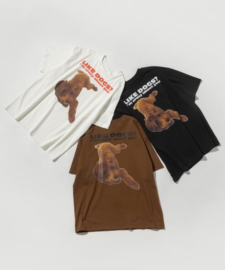 DOG TEE【WCJ-LK-031BLK】