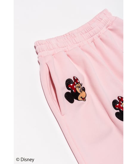 Disney / EMBROIDERY SWEAT PANTS(ミニー)【WCJ-TD-045LPK02】