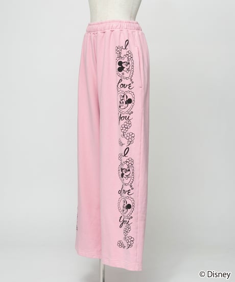 Disney / SWEAT PANTS(ミッキー&ミニー)【WCJ-TD-053PNK26】