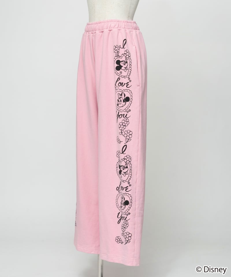 Disney / SWEAT PANTS(ミッキー&ミニー)【WCJ-TD-053PNK26】