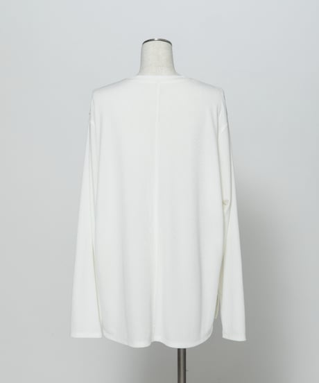 【速乾】【防シワ】オーバーサイズアウトシームカットソー【WCJ-PP-122WHT】