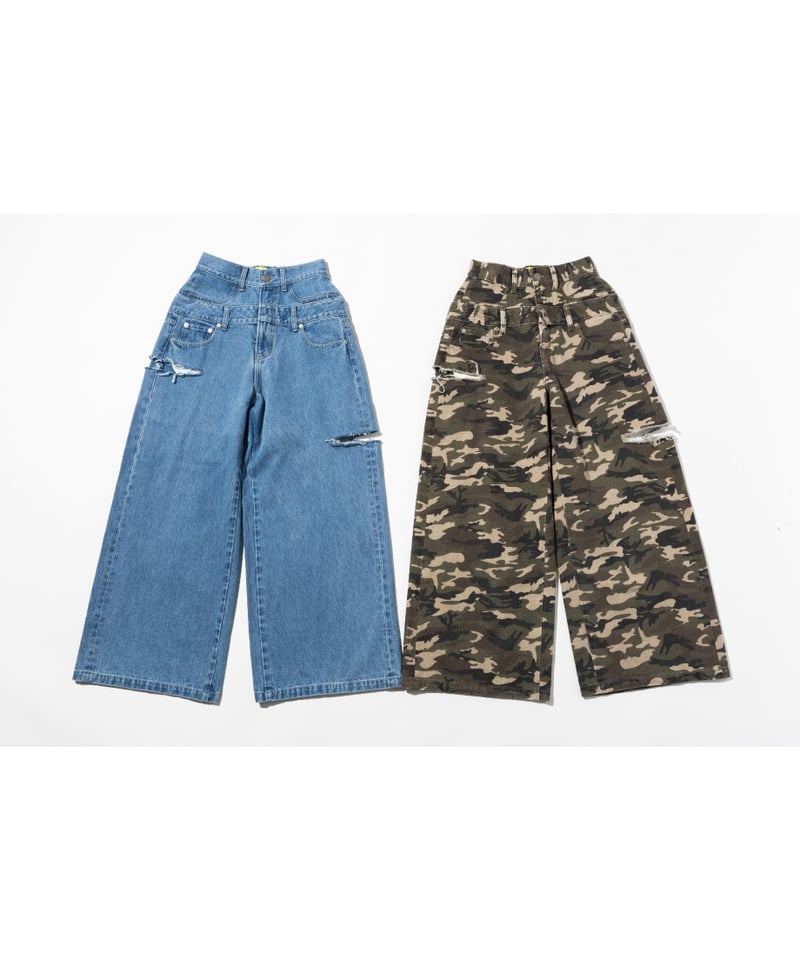 レイヤードデニムパンツ【WCJ-GM-026BLU】※2月上旬発送予定 | WCJ OFFIC