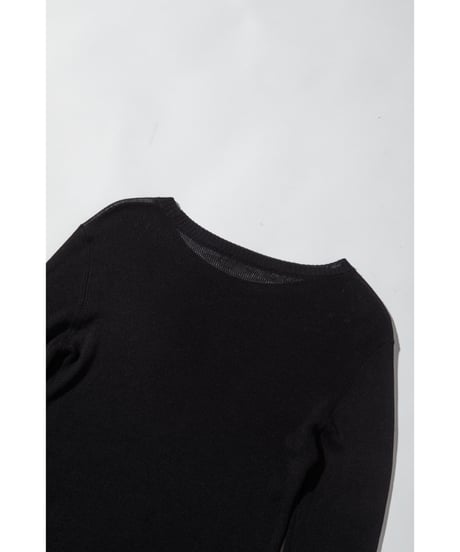 シアーニットTOPS【WCJ-MK-029BLK】