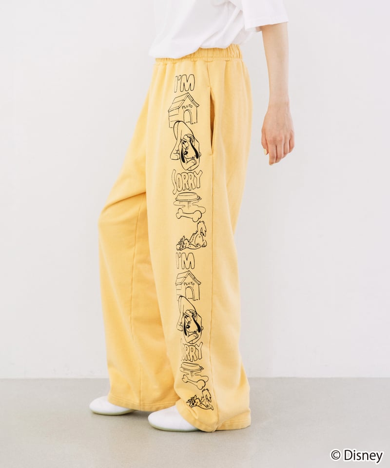 Disney / SWEAT PANTS(プルート)【WCJ-TD-053YEL07】 | W