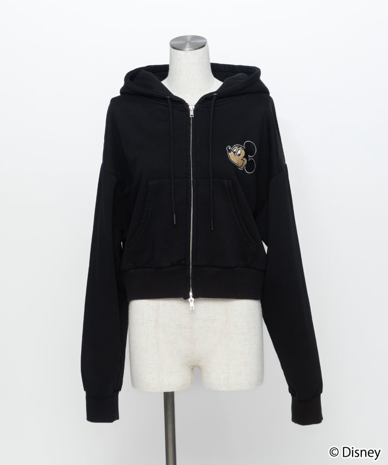 Disney / EMBROIDERY ZIP HOODIE(ミッキー)【WCJ-TD-044