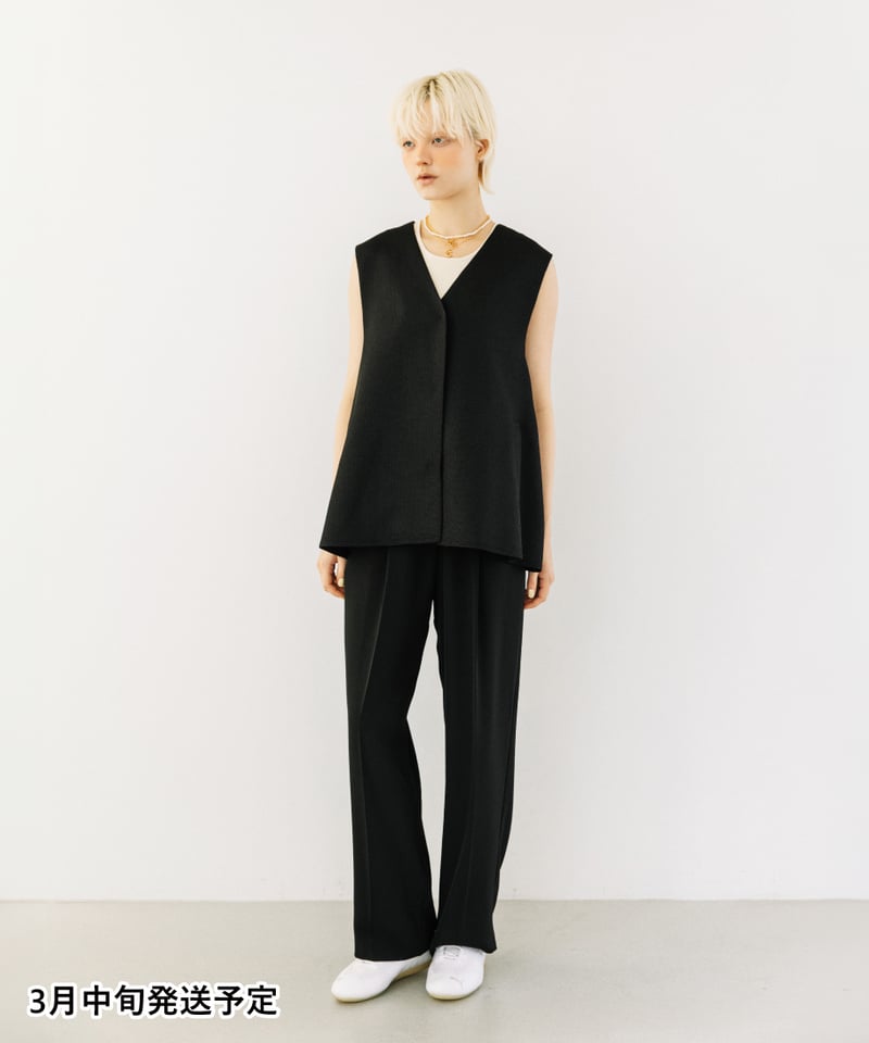 速乾】【防シワ】センタープレスタックパンツ【WCJ-TC-147BLK】※3月