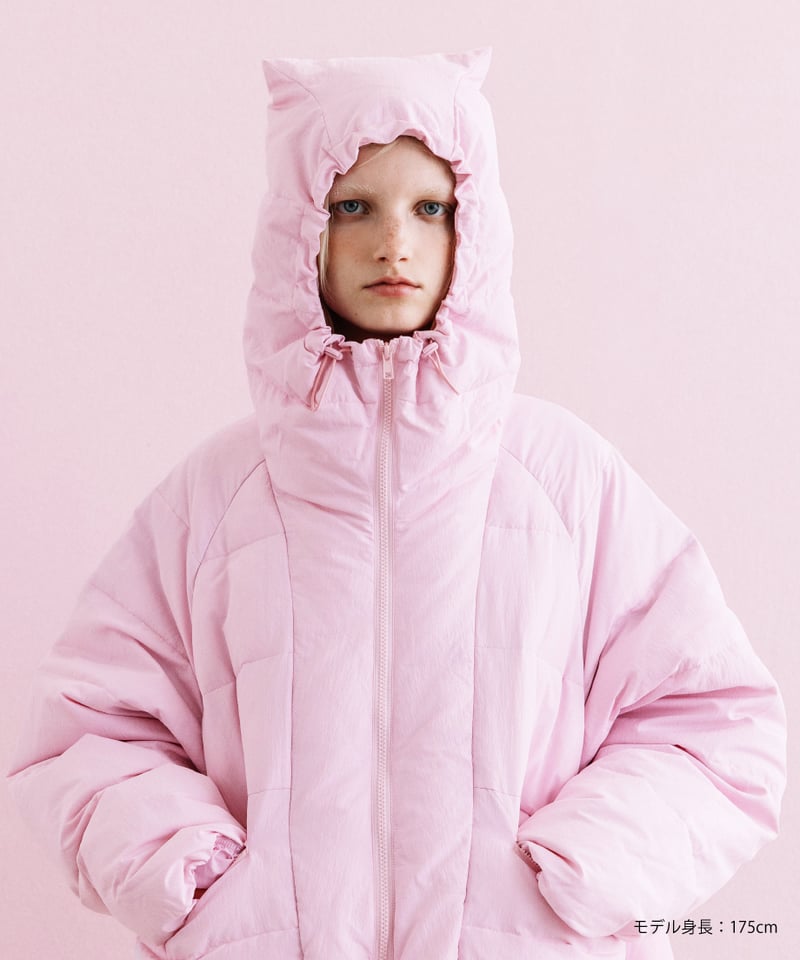 WCJ 猫耳ダウン 撥水】猫耳ダウンジャケット【WCJ-JF-070PNK】※10月中旬発送予定