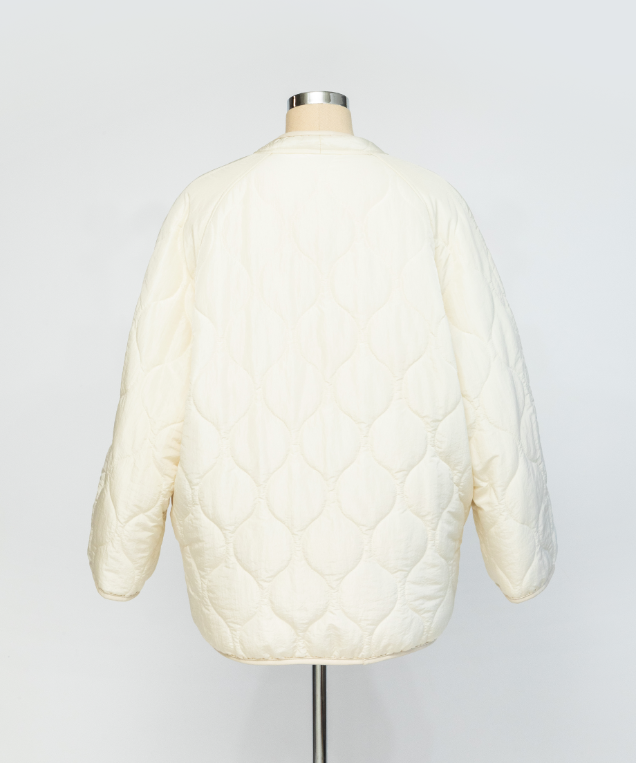 ひょうたんキルトリバーシブルジャケット【WCJ-JF-053WH-WH】 ひょうたんキルトリバーシブルコート【WCJ-JF-064IVO-IVO