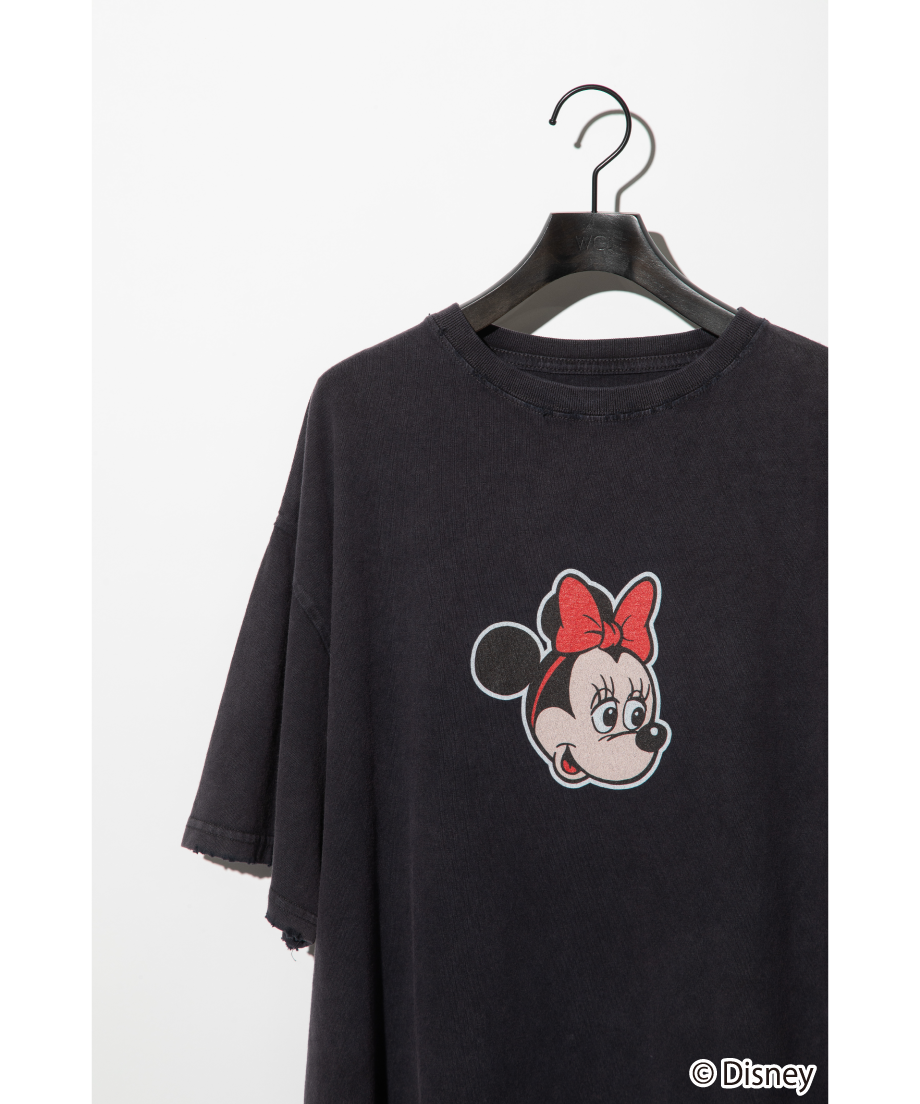 wcj ミニー Tシャツ Disney / OVER DYE SS TEE（ミニー）【WCJ-GC-027BLK02】