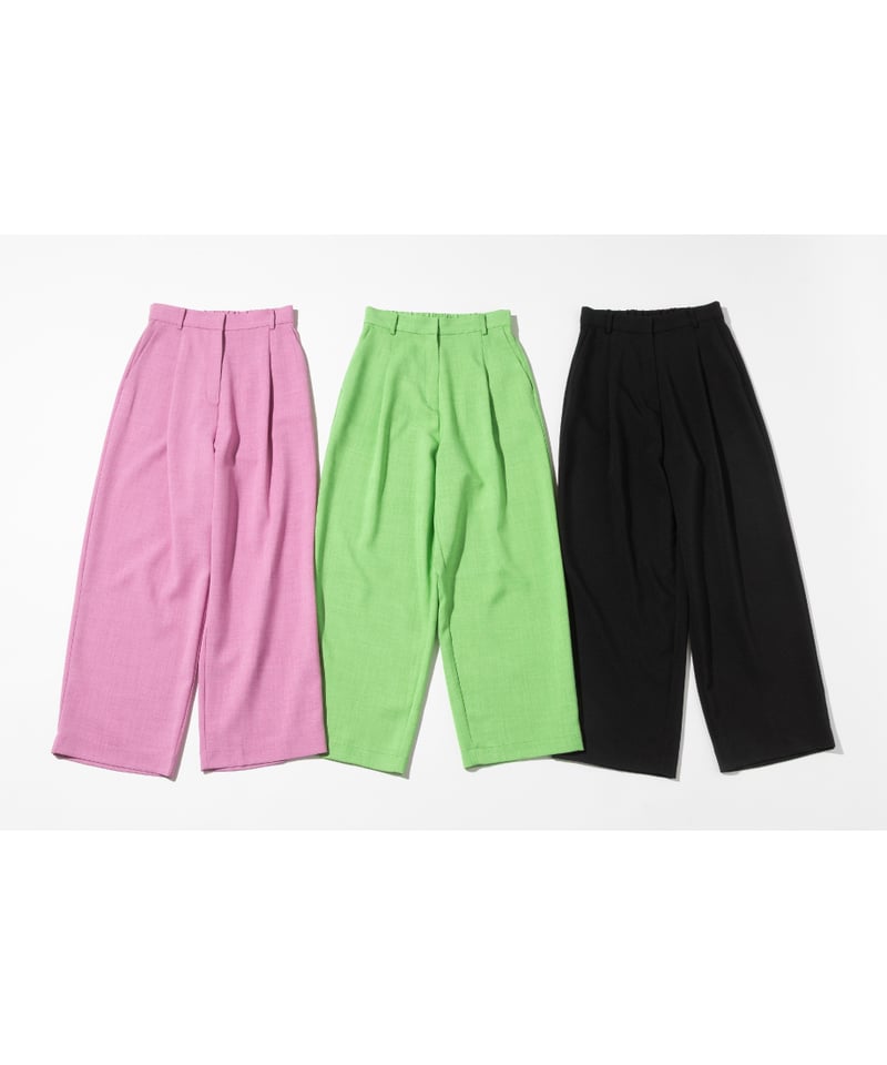 速乾】【防シワ】ワンタックパンツ【WCJ-TC-143GRN】※5月中旬発売予定