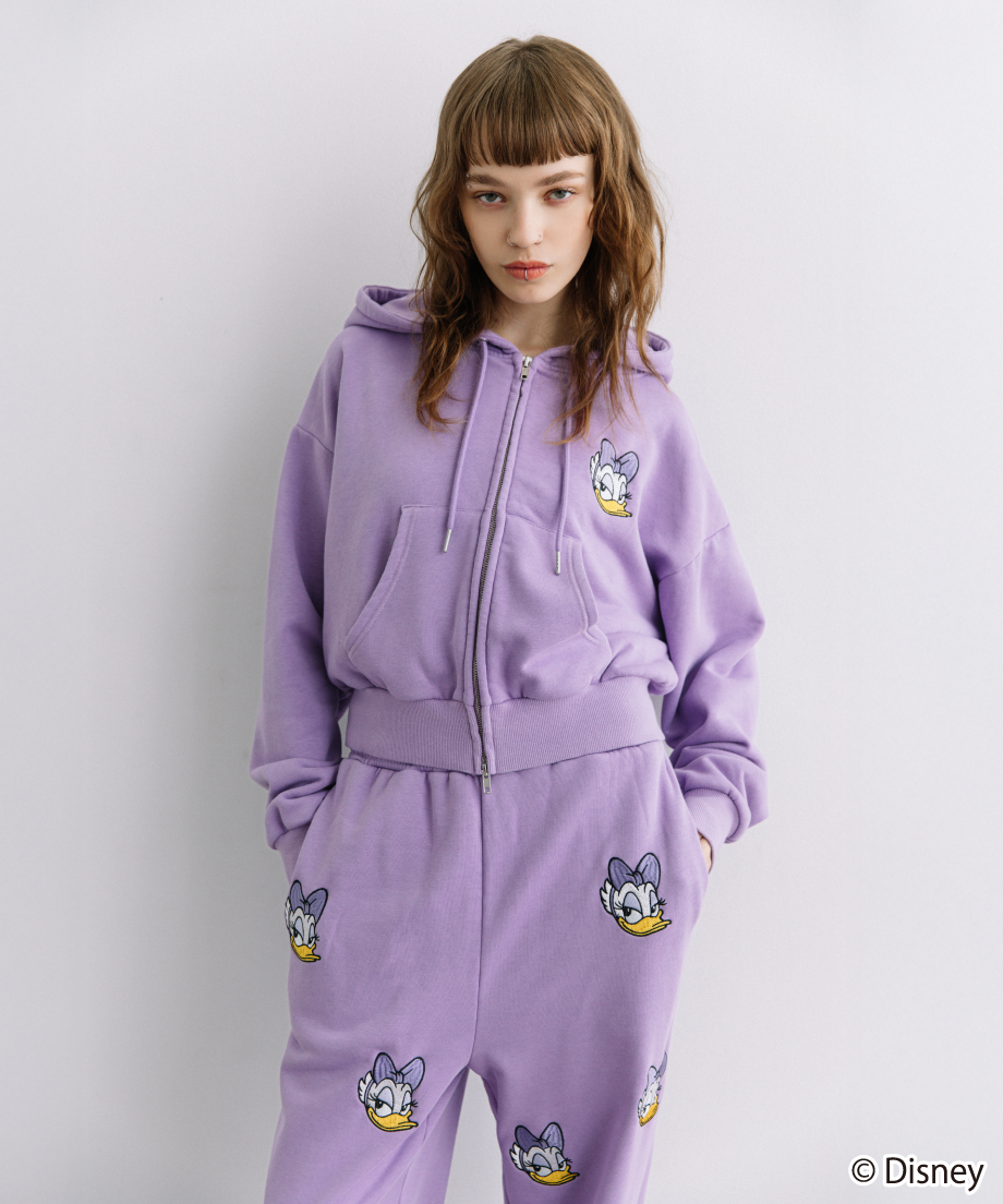 Disney / EMBROIDERY ZIP HOODIE(デイジー)【WCJ-TD-044