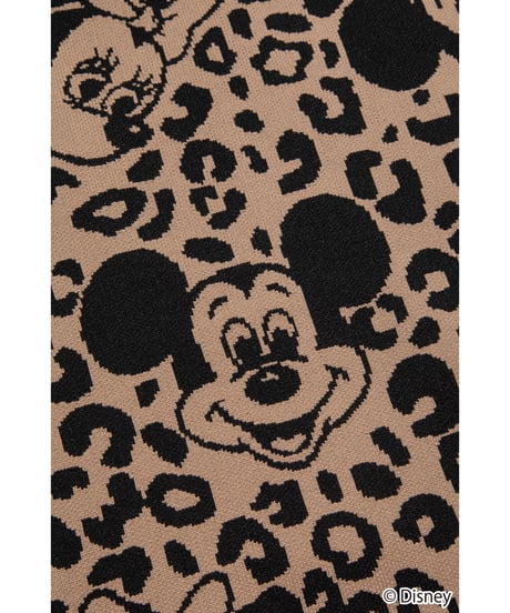 Disney / LEOPARD DESIGN SKIRT【WCJ-MK-027BEG-BLK】