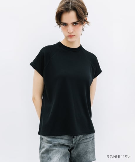 【速乾】【防シワ】フレンチスリーブTEE【WCJ-PP-057BLK】