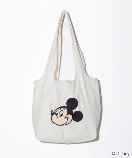 【撥水】Disney / 膨張エコバッグ(ミッキー)【WCJ-TD-037IVO01】