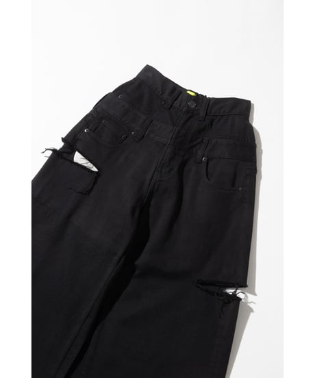 レイヤードパンツ【WCJ-GM-026BLK】
