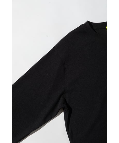 【速乾】【防シワ】オーバーサイズアウトシームカットソー【WCJ-PP-122BLK】
