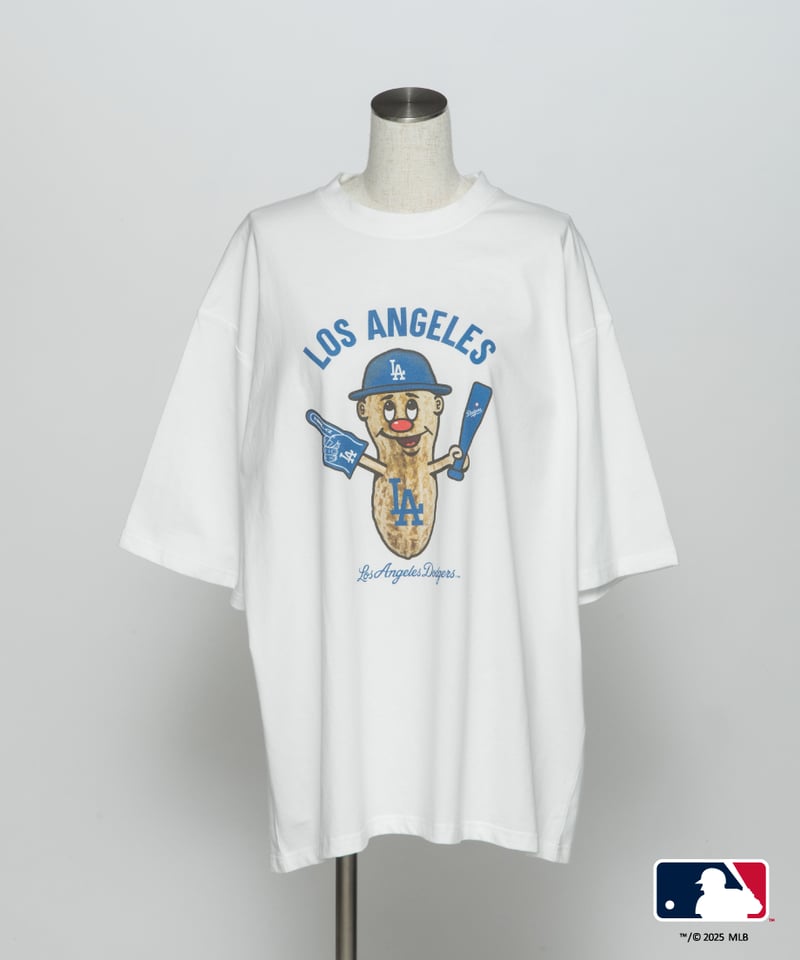 【MLB TEE】ロサンゼルス•ドジャース　　　　　　　Tシャツ　ホワイト MLB TEE(ロサンゼルス・ドジャース)【WCJ-GC-038WHT-LAD】 | WCJ