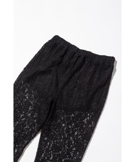 レースフレアパンツ【WCJ-PP-100BLK】