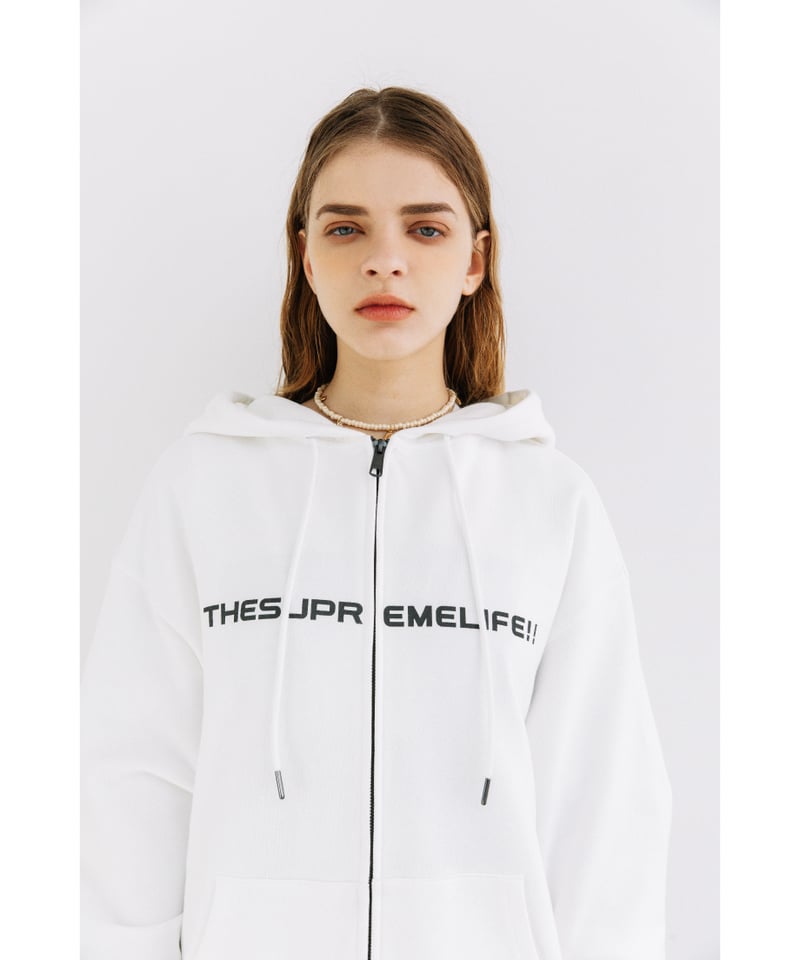 ZIP UP HOODIE【WCJ-LK-025WHT】 | WCJ OFFICIAL WEB