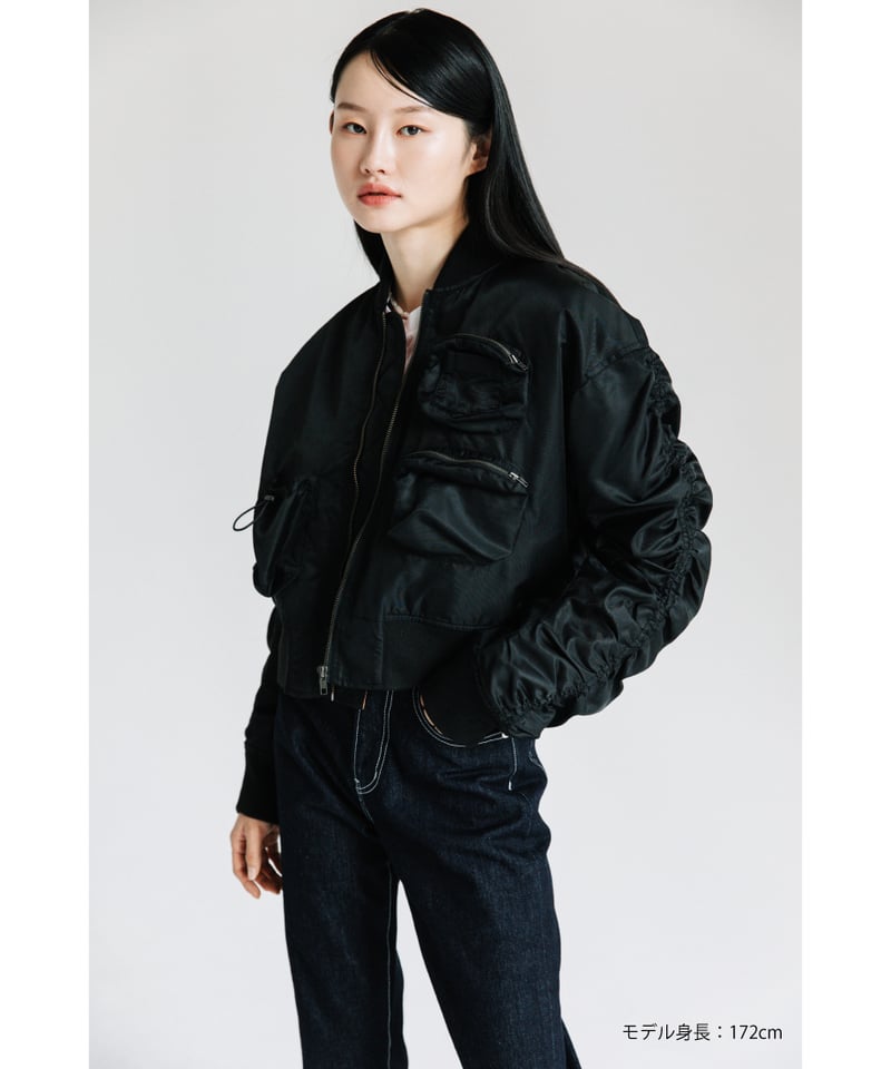WC JAPAN - 美品　WCJ ポケット付きMA-1【WCJ-AB-079BK】 ポケット付きMA-1【WCJ-AB-079BK】 【公式通販】
