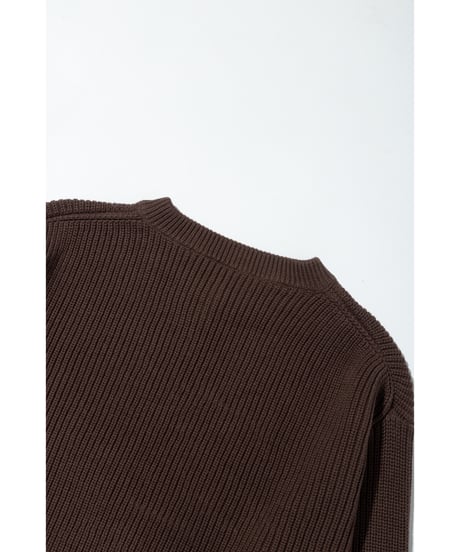 浅VネックニットTOPS【WCJ-MK-032BRN】
