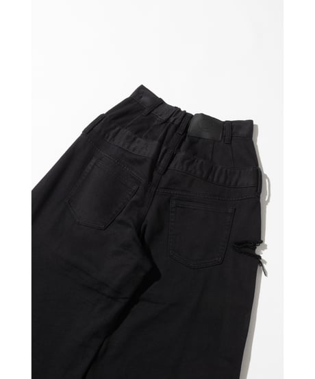 レイヤードパンツ【WCJ-GM-026BLK】
