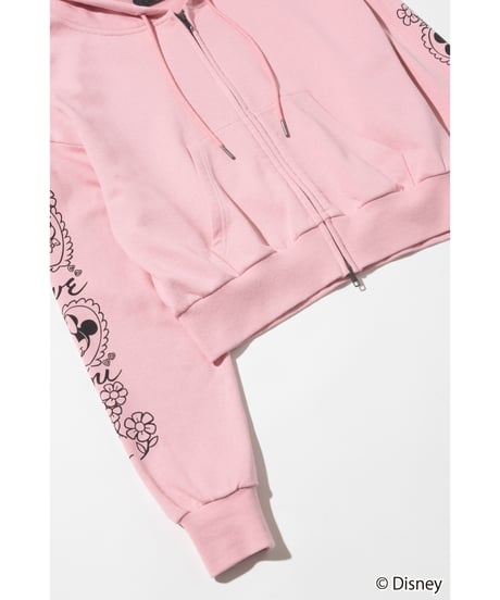 Disney / SWEAT ZIP HOODIE(ミッキー&ミニー)【WCJ-TD-062PNK26】