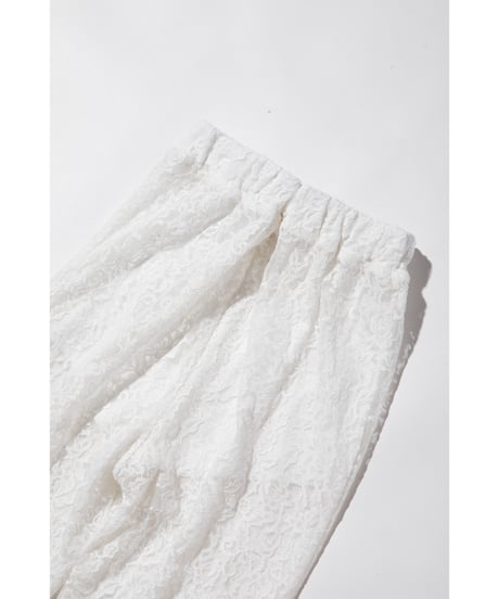 レースフレアパンツ【WCJ-PP-100WHT】