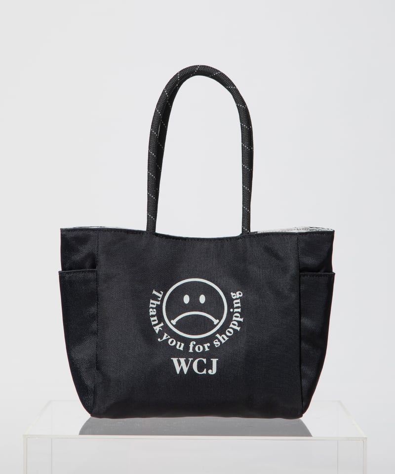 撥水】リバーシブルトートバッグ（S）【WCJ-TB-016BLK-GRY