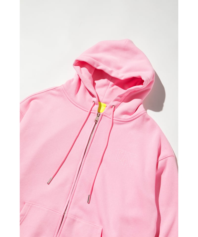 CAT OF THE WORLD ZIP UP HOODIE【WCJ-LK-021PNK】 |