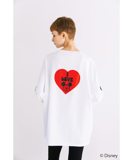 Disney / I LOVE LS TEE【WCJ-TD-049WHT】