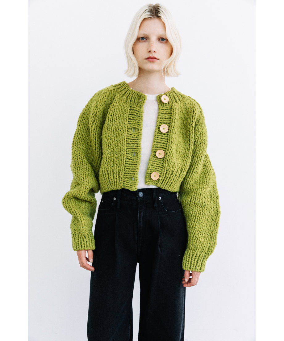 ハンドニットカーディガン【WCJ-NA-001LIM】 | WCJ OFFICIAL WEB