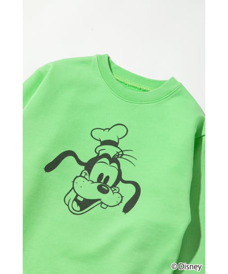 Disney / KIDS SWEAT TOP(グーフィー)【WCJ-TD-002GRN06】