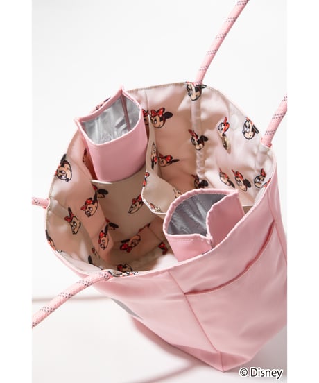 【撥水】Disney / REVERSIBLE TOTE BAG(ミニー)【WCJ-TD-012PNK-BEG02】