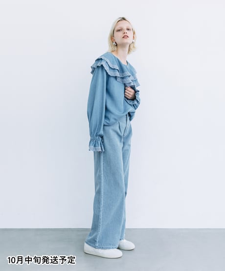 wcj　パンツ ベルト付きワイドセンタープレスパンツ【WCJ-TA-002BLK】 | WCJ