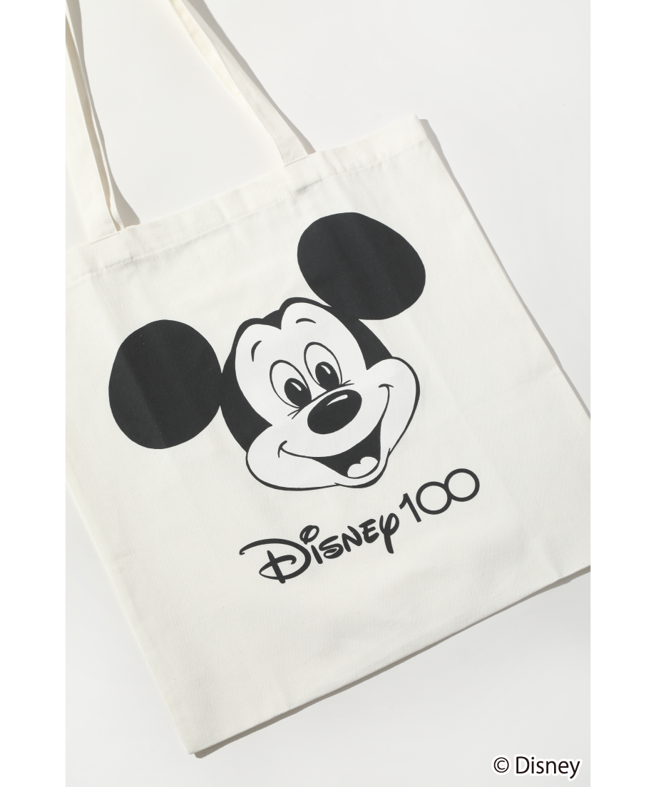 WCJ Disney100 トートバッグ ミッキー ディズニー　ブラウン