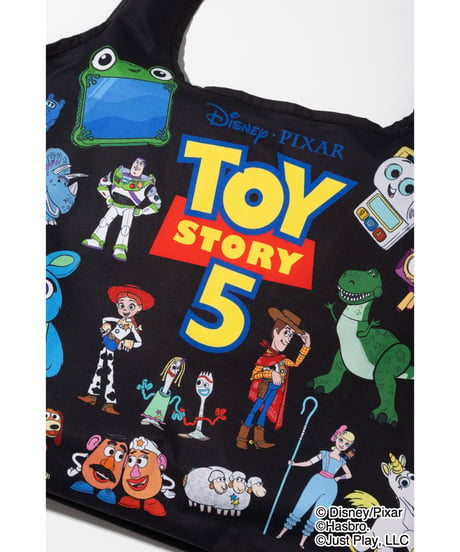 【撥水】Disney&Pixar / TOY STORY 5 / 膨張エコバッグ【WCJ-TD-058BLK】