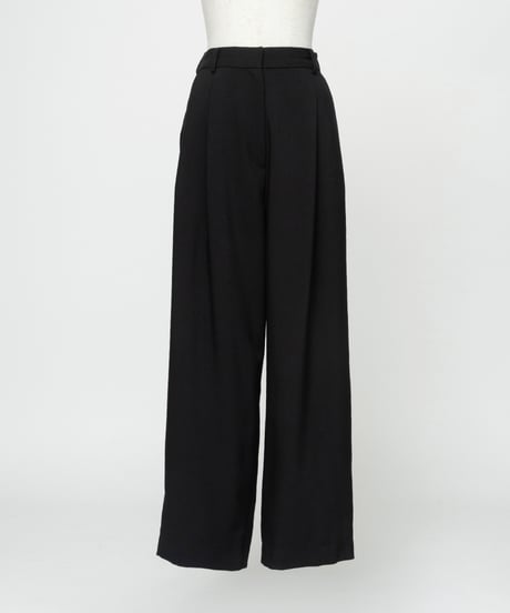 【速乾】【防シワ】ワンタックパンツ【WCJ-TC-143BLK】